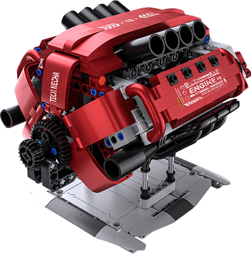 V8发动机模型